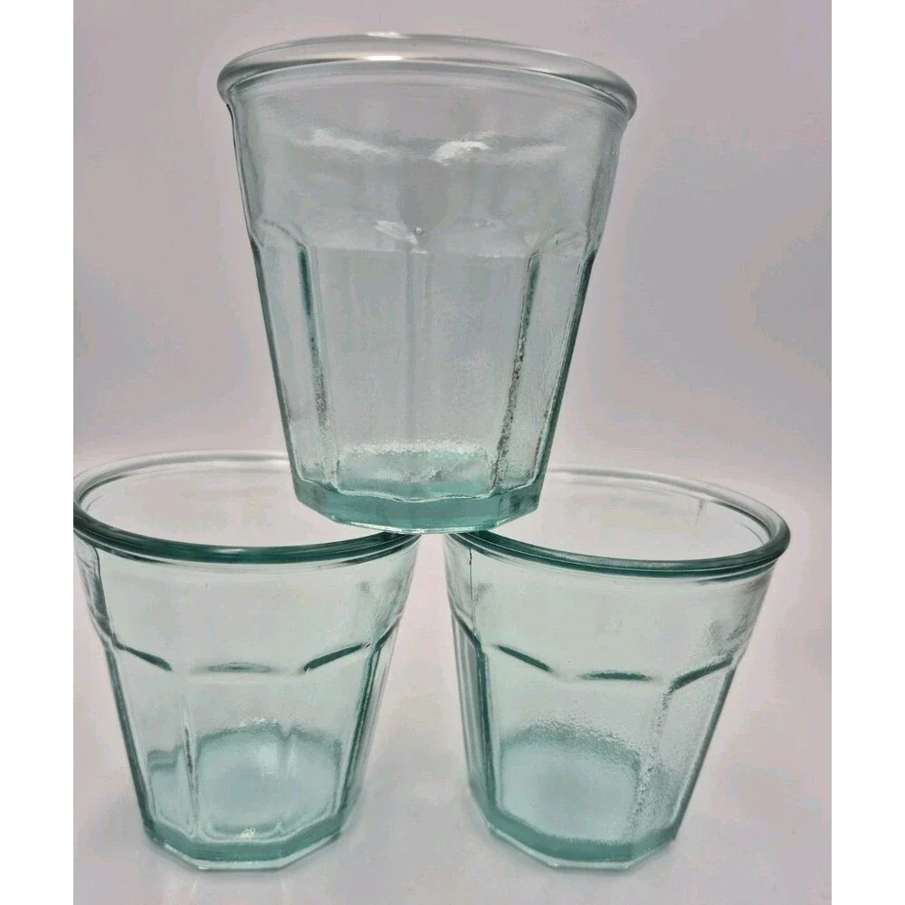 100% Recycled Authentic  Glass Vidrios San Miguel Spain 3 pcs 220ml New